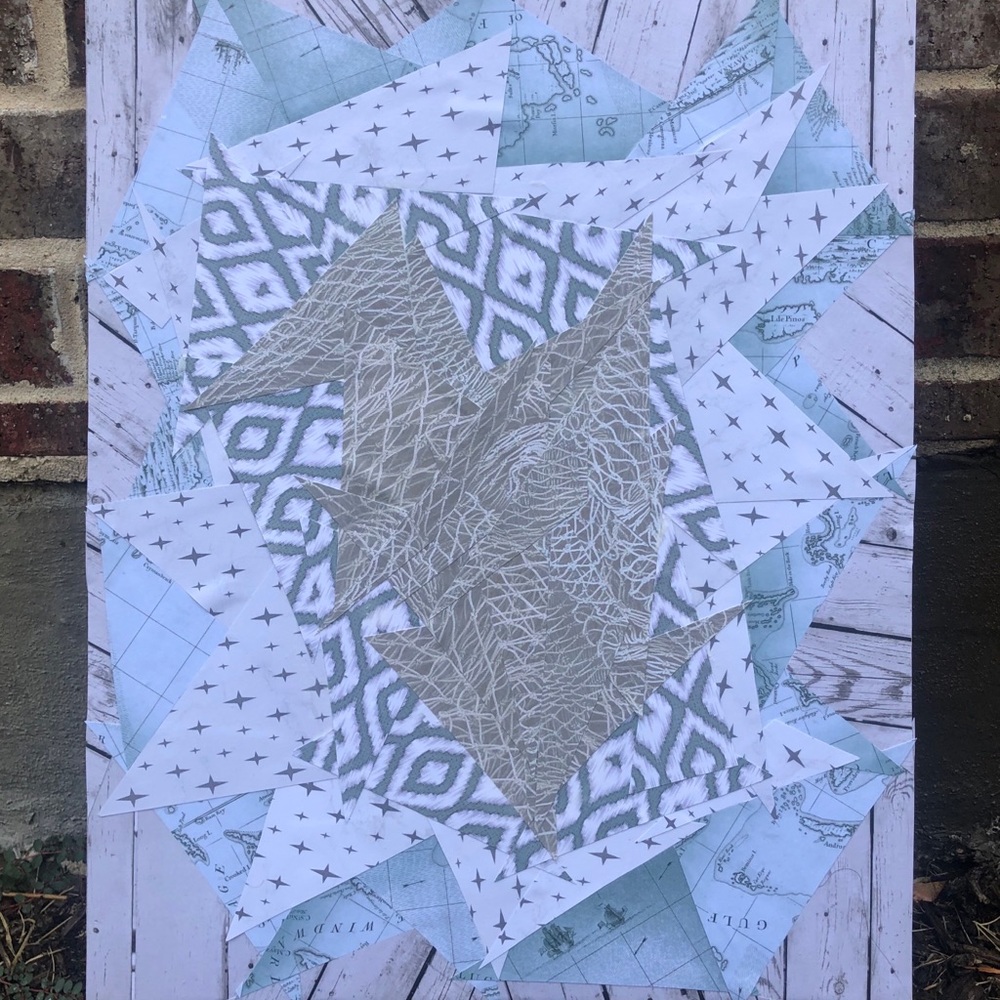 ✨Original Handmade Abstract Collage on Canvas✨